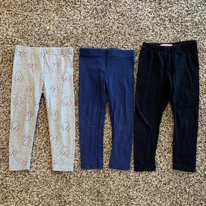 Kids Leggings Set - Gray, Navy, and Black T3 lot of 6